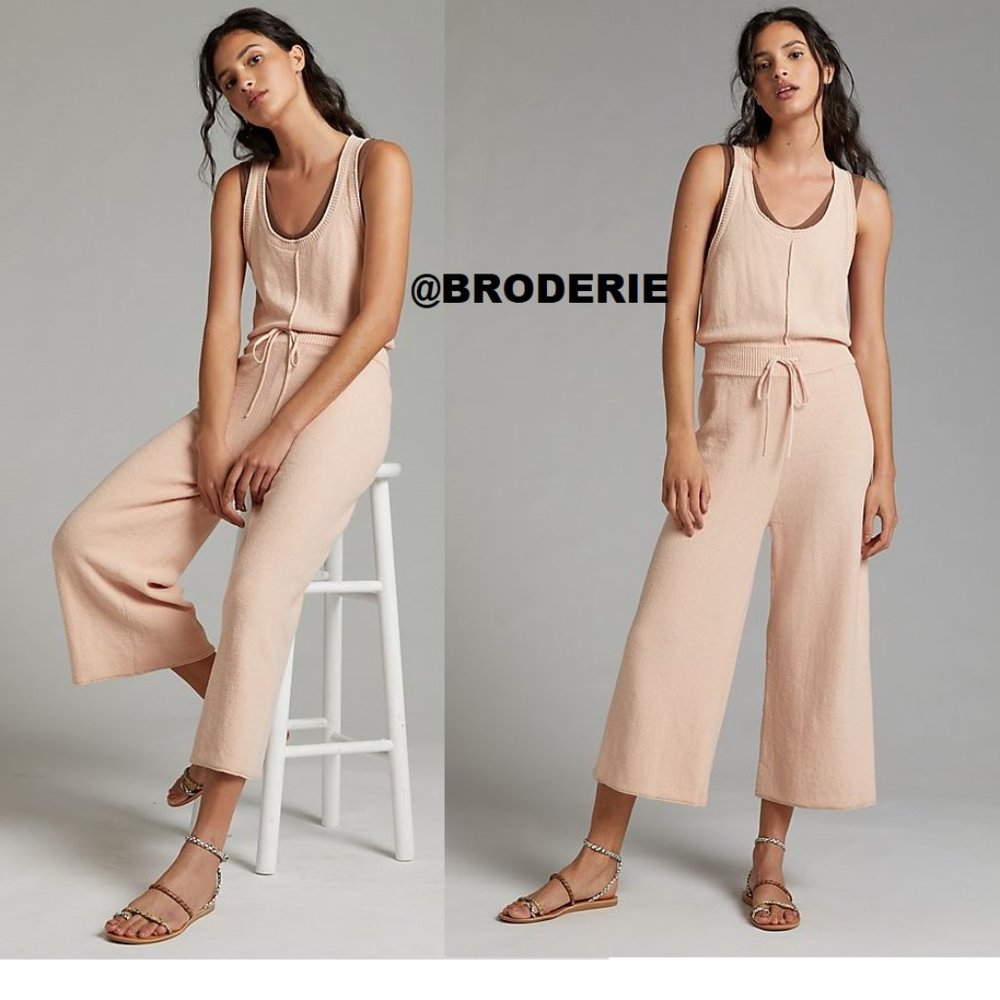 Daily Practice by Anthropologie Cropped Knit JUMPSUIT